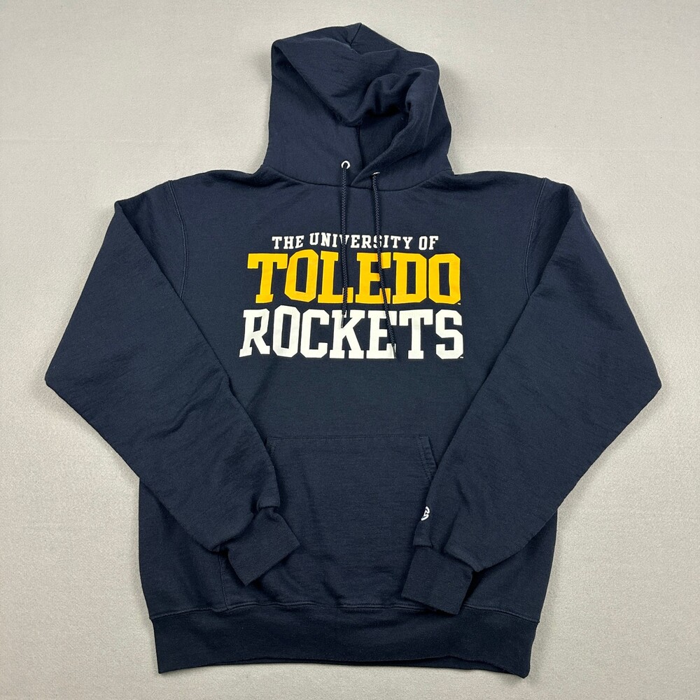 Toledo Rockets Hoodie Men Medium Blue Champion Sweatshit Basketball NCAA M